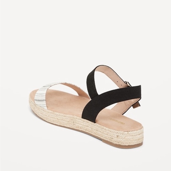 NWT Striped Canvas PlatformSandals - Picture 4 of 9